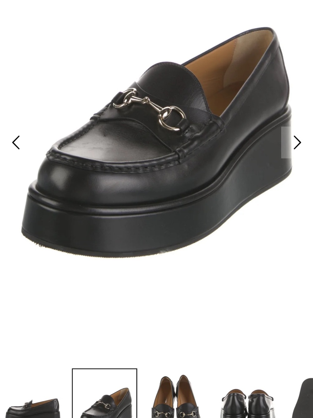 Gucci Horsebit Accent Leather Loafers